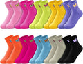 Black Cat Face 10 Pairs Socks Womens Crew Elastic Ankle Length Cotton Socks Aesthetic Cute Lightweight Low Cut Gifts for Women